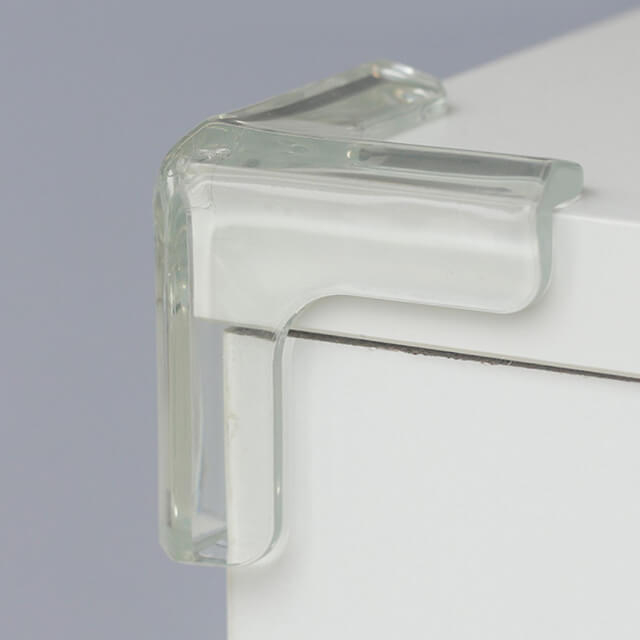 Set 4 protectii colturi tridimensionale silicon transparent, 4.5x1.5x0.5 cm [4]