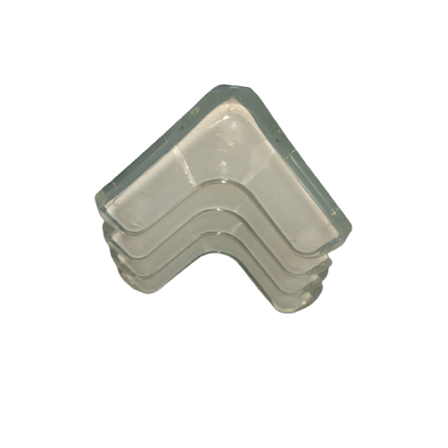 Set 4 protectii colturi tridimensionale silicon transparent, 4.5x1.5x0.5 cm [6]
