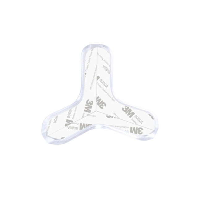 Set 4 protectii colturi tridimensionale silicon transparent, 4.5x1.5x0.5 cm [5]
