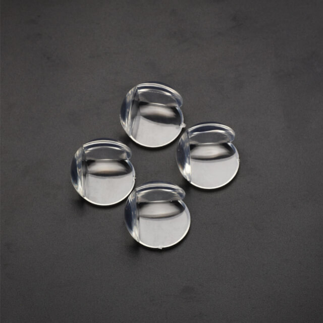 Set 4 protectii rotunde silicon transparent, 4.3x3.0x2.0 cm_Empria [6]
