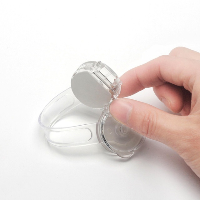 Set 8 sigurante flexibile cu incuietoare dubla, silicon transparent, 15.5x3.5x1 cm [5]
