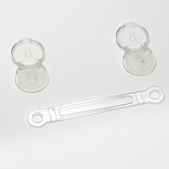 Set 8 sigurante flexibile cu incuietoare dubla, silicon transparent, 15.5x3.5x1 cm [4]