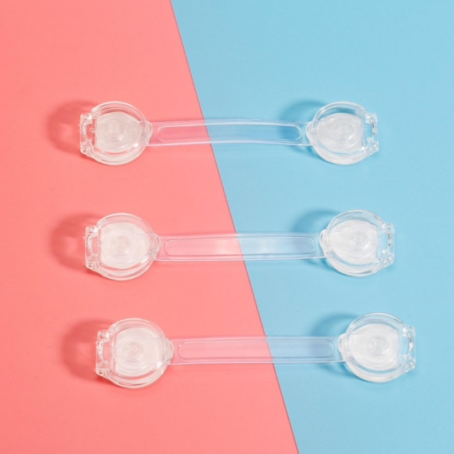 Set 8 sigurante flexibile cu incuietoare dubla, silicon transparent, 15.5x3.5x1 cm [8]