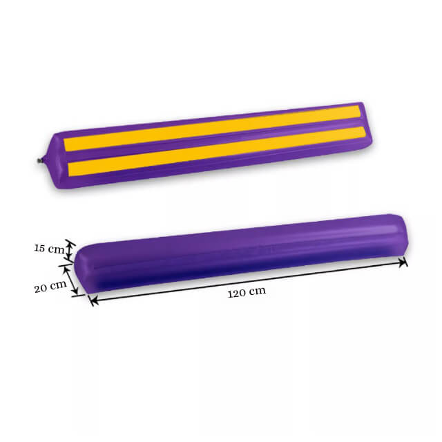 Set bumpere gonflabile protectie pat copii, Empria, 2 bucati, portabile, 120x20x15 cm [7]