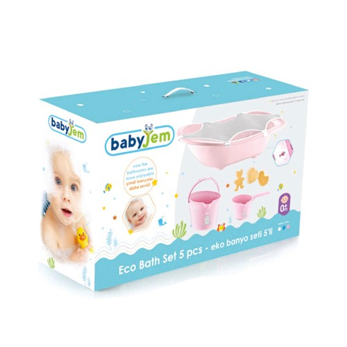 Set de baie cu 6 piese Bebe Lux BabyJem, Diverse culori [3]