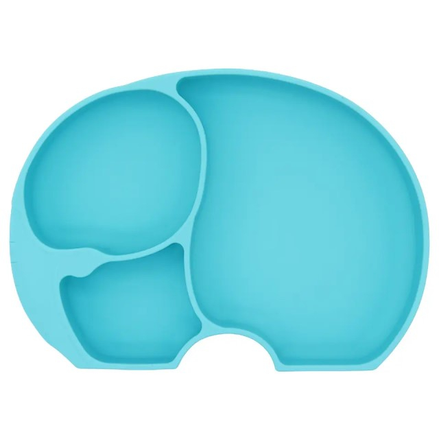 Set diversificare bebelusi Elefant, 6 piese, set hranire silicon fara BPA, Empria, Premium, Diverse culori [6]