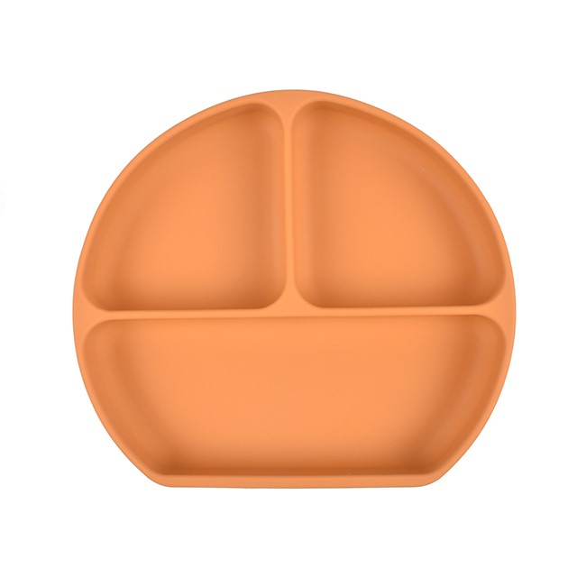 Set hranire bebelusi, 6 piese, diversificare, silicon fara BPA, Empria, Portocaliu [4]