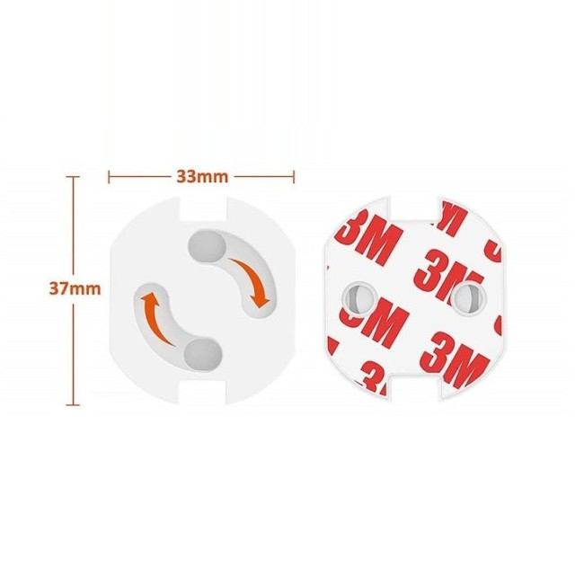 Set protectie priza copii, 10 bucati cu adeziv [11]