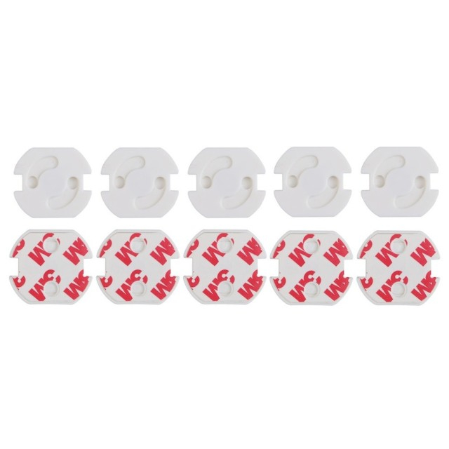 Set protectie priza copii, 10 bucati cu adeziv [15]