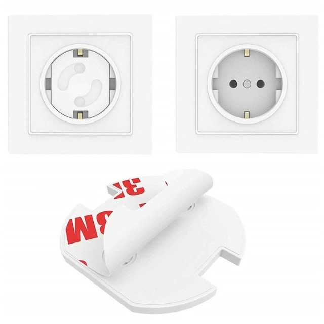 Set protectie priza copii, 10 bucati cu adeziv [6]
