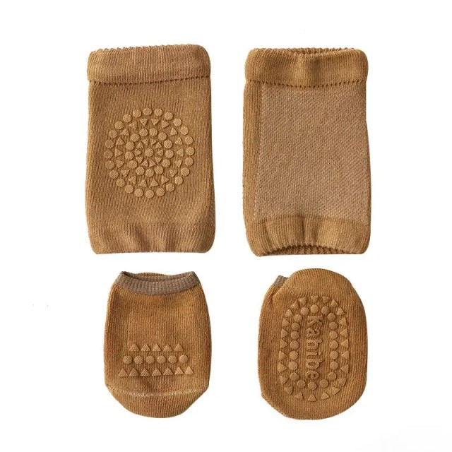 Set protectii anti-alunecare copil, genunchiere si sosete, Diverse Culori [2]