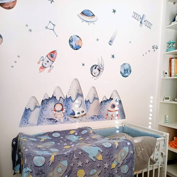 Stickere Perete - Astronauti si Spatiu pentru Baieti,  Diverse marimi [3]