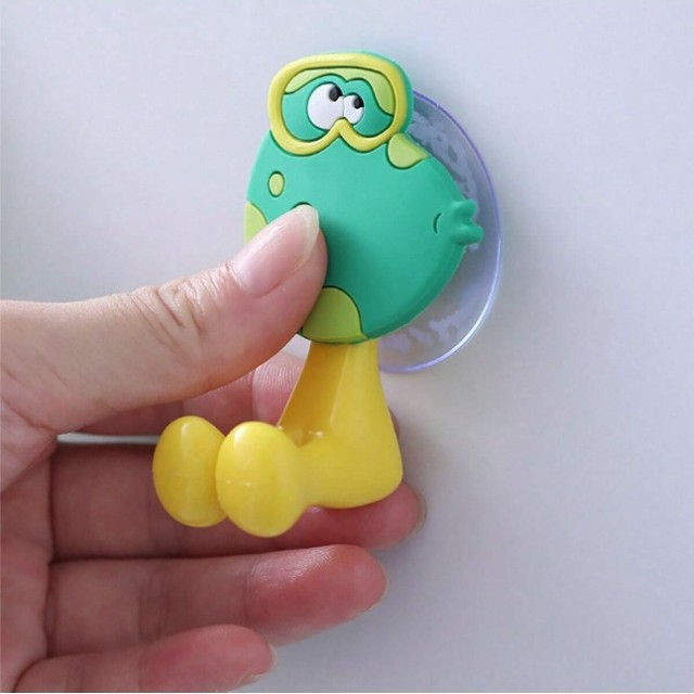 Suport periuta de dinti copil, silicon, 7,5x4 cm, Diverse modele [3]