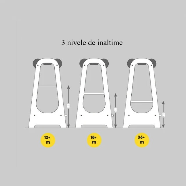 Turn de invatare MamaToyz Learning Tower din lemn, Catelus [6]