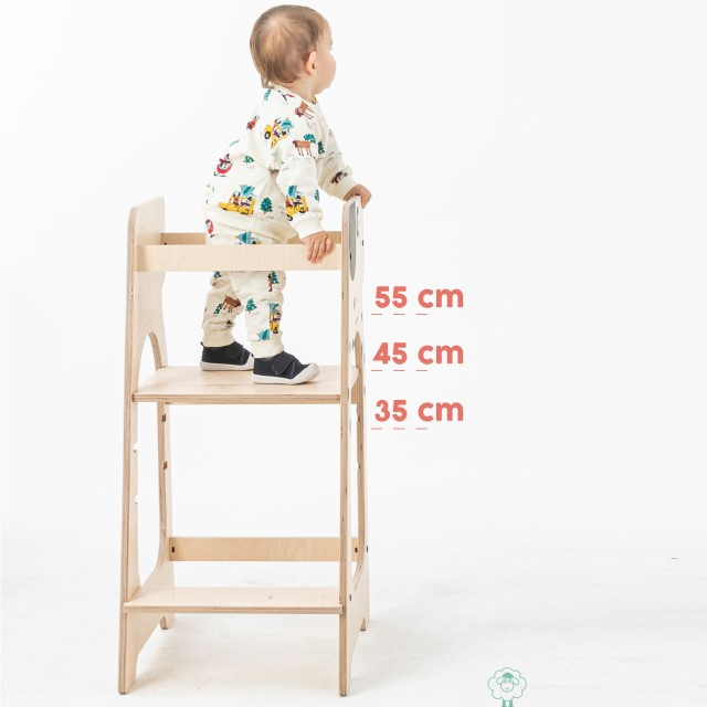 Turn de invatare MamaToyz Learning Tower din lemn, Catelus [3]