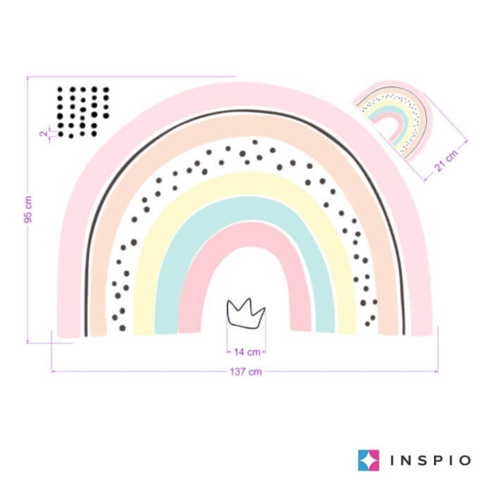 Un curcubeu cu nume pentru o mica printesa, roz [2]