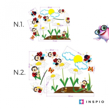 Stickere decorative - Autocolante pentru perete - Gargarite, Diverse marimi