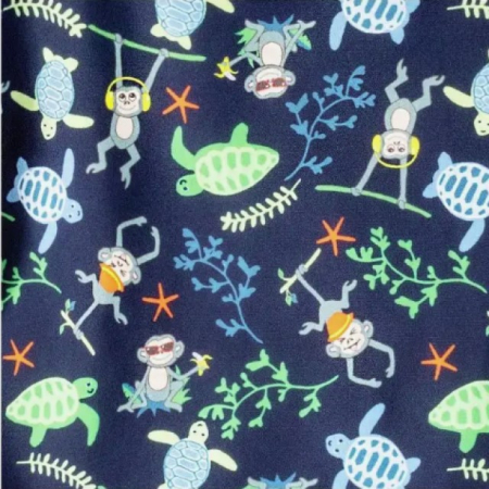 Haine plaja / inot - Bluza Copii Maneca Lunga, Anti-Iritatii, Protectie Soare UPF50+, Jungle Mix, Diverse marimi