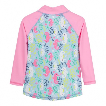 Haine si articole pentru plaja copii si bebelusi - Bluza Copii Maneca Lunga, Anti-Iritatii, Protectie Soare UPF50+, Sea Horse, Diverse marimi