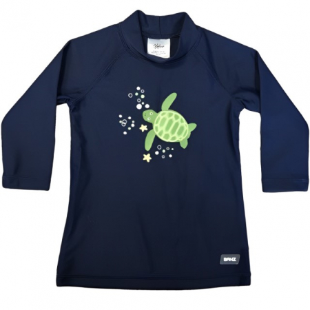 Haine plaja / inot - Bluza Copii Maneca Lunga, Anti-Iritatii, Protectie Soare UPF50+, Turttle, Marimea 1