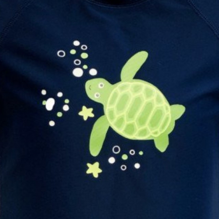 Haine plaja / inot - Bluza Copii Maneca Lunga, Anti-Iritatii, Protectie Soare UPF50+, Turttle, Marimea 1