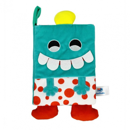 Jucarii senzoriale - Carte senzoriala bebe, cu picioruse, educativa pentru bebelusi, 18.5 x 15 x 3 cm, Empria, Diverse modele