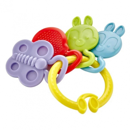 Jucarii dentitie - Jucarie dentitie Rattle Teether BabyJem, Diverse culori