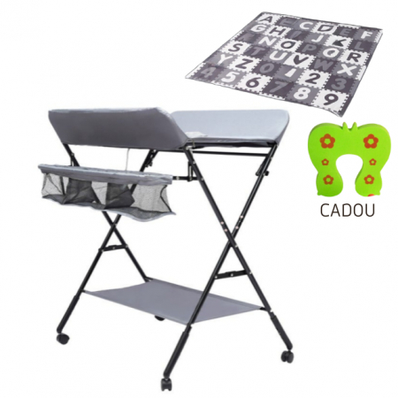 Igiena si ingrijire bebelusi - Masa de infasat bebe, Empria, multifunctionala, pliabila, 2 cosuri depozitare, 77x62 cm