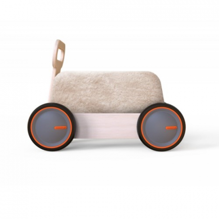 Masinuta ride-on, premergator si carucior de jucarii MamaToyz DriveMe Soft, Ursulet - Jucarie din lemn 3 in 1 [7]