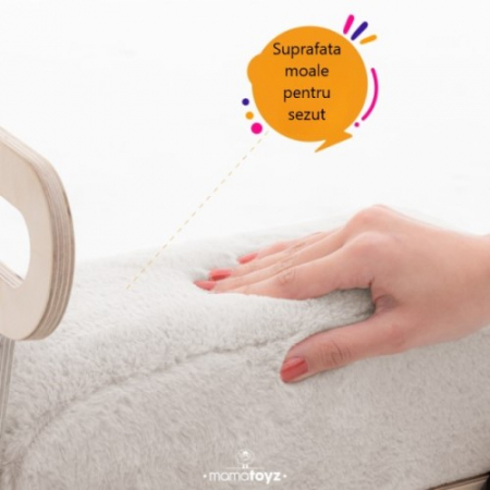 Jucarii copii si jocuri educative - Masinuta ride-on, premergator si carucior de jucarii MamaToyz DriveMe Soft, Ursulet - Jucarie din lemn 3 in 1