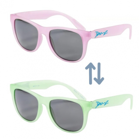 Ochelari de soare - Ochelari de Soare pentru copii, J-Banz Chameleon, 4-10 ani, Verde/Roz
