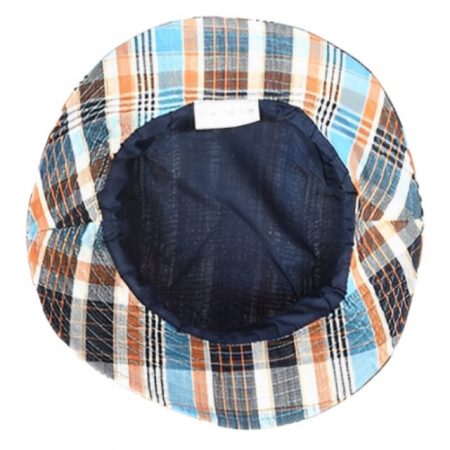 Palarii protectie UV - Palarie Bucket, Protectie Soare UPF50+, Blue Orange, Diverse marimi