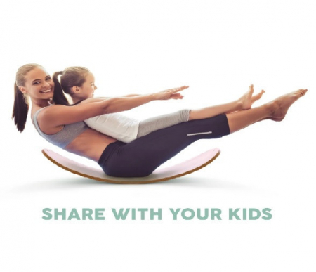 Jucarii copii si jocuri educative - Placa de echilibru MamaToyz din lemn de mesteacan