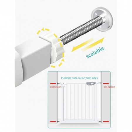 Poarta siguranta copii cu inchidere tripla, Diferite dimensiuni [4]
