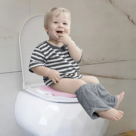 Igiena si ingrijire bebelusi - Reductor WC copii moale uni pentru toaleta BabyJem, Diverse culori