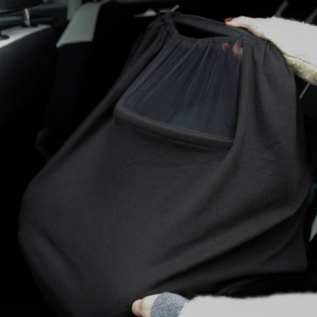 Maternitate - Sal pentru alaptare cu fereastra din tul BabyJem