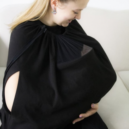 Maternitate - Sal pentru alaptare cu fereastra din tul BabyJem