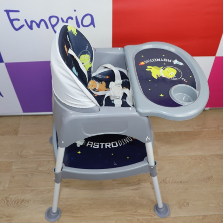 Produse resigilate pentru copii si bebelusi - PRODUS RESIGILAT - Scaun masa copii si bebelusi, Empria, 3 in 1, multifunctional, transformabil in scaunel si masuta, Diverse modele