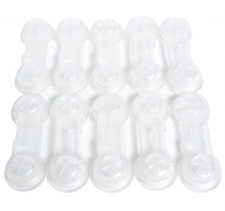 Sigurante pentru sertare si usi - Protectii pentru usi de dulapuri si sertare_transparent, 9.7x3.7x2.5 cm_Buy4Baby