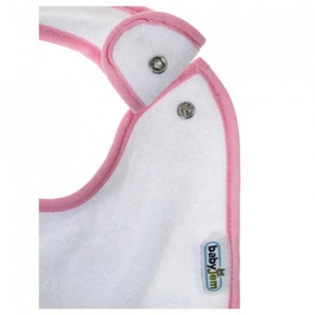 Diversificare bebelusi - Set 3 bavete cu capse din bumbac, Diverse modele