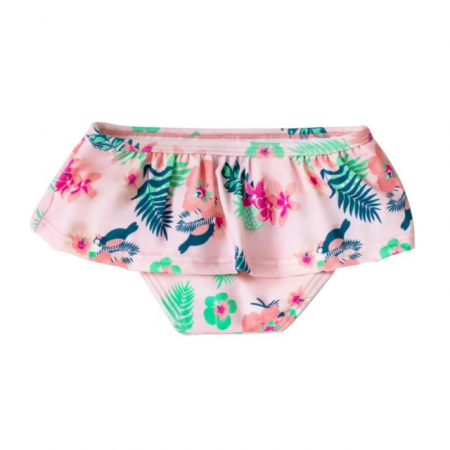 Haine si articole pentru plaja copii si bebelusi - Slip copii - Chilotei pentru Inot, Protectie Soare UPF50+, Floral Pink, Diverse marimi
