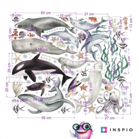 Stickere decorative - Stickere pentru Camera Copiilor - Lumea Subacvatica