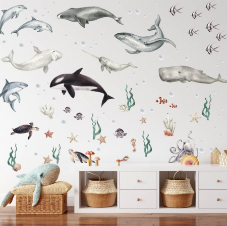 Stickere decorative - Stickere pentru Camera Copiilor - Lumea Subacvatica