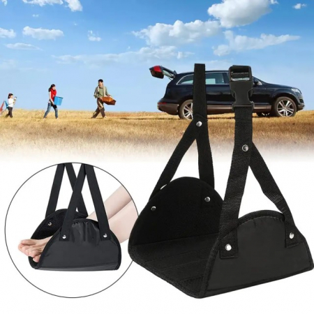 Ingrijire si recuperare adulti - Suport pentru relaxarea picioarelor, hamac picioare, 20.5 x 45 cm, Empria, Negru