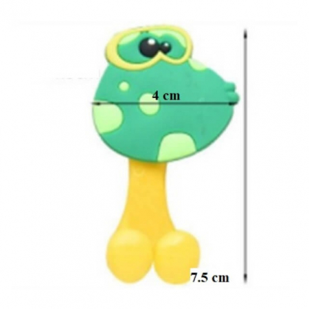 Igiena si ingrijire bebelusi - Suport periuta de dinti copil, silicon, 7,5x4 cm, Diverse modele