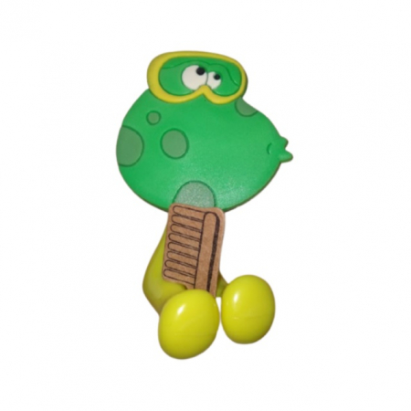 Igiena si ingrijire bebelusi - Suport periuta de dinti copil, silicon, 7,5x4 cm, Diverse modele