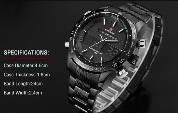 Ceas dual core Naviforce sport military, army [6]