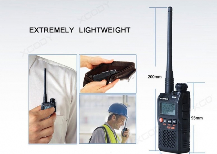 Statie radio Baofeng UV-3R mini Walkie Talkie , FM tranciever, 99 CH, dual band VHF, UHF radio FM [2]