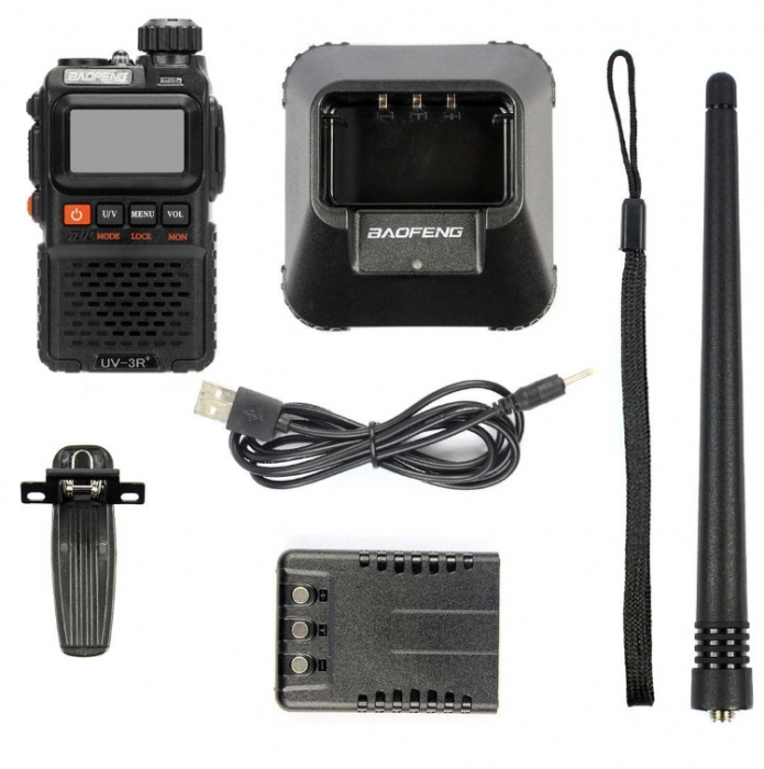 Statie radio Baofeng UV-3R+, Dual Band UHF, VHF, Walkie Talkie , FM tranciever, 99 CH, radio FM 88 - 108 MHz [5]