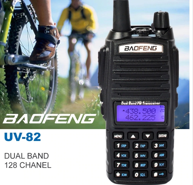 Set 10 statii UV- 82 walkie talkie transiever, 5 W, dual band VHF, UHF, 2800 mAH , radio FM, BONUS cablu programare + CD [10]
